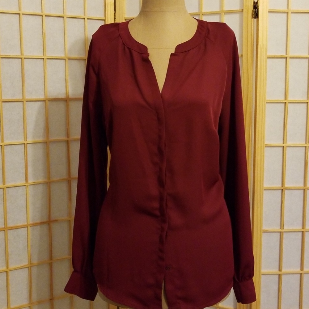 Burgundy Blouse